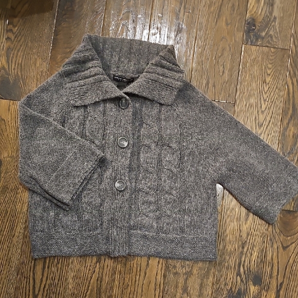 Sarah Spencer Charcoal Knit Sweater - Picture 1 of 6